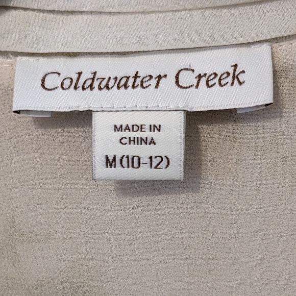 Coldwater Creek floral blouse size medium - Picture 4 of 5